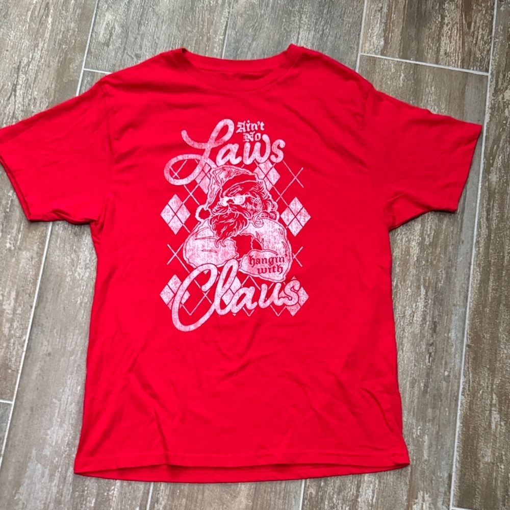 Ain’t no Laws Santa Claus
Red Graphic T-Shirt